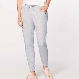 Lululemon Warm Down Jogger Heathered Vapor Size 6